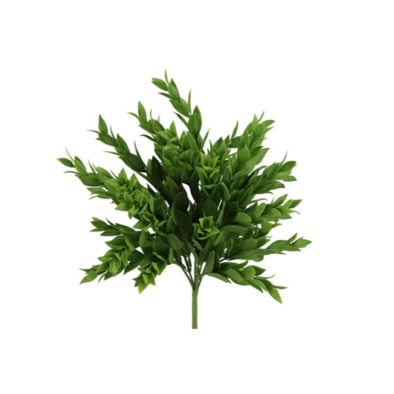 12" Artificial Ruscus Bush | Faux Greenery Stem for Floral Arrangements & Home Decor (PF172532)